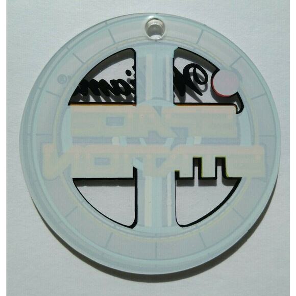 Space Station Pinball Keychain Original 1987 NOS Plastic Promo Retro Vintage - Picture 2 of 4